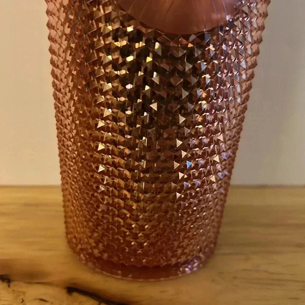 Starbucks Limited Edition Rose Gold‎ Studded Tumbler Venti 24oz Cup HTF